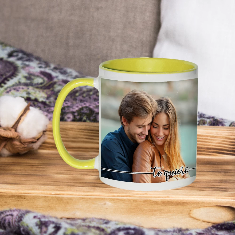Taza Amarilla Premium