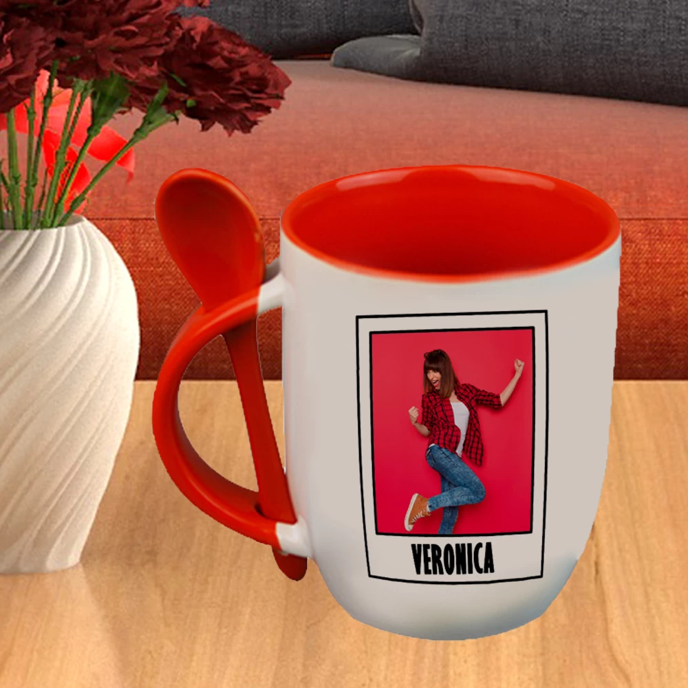 Taza Cuchara Roja